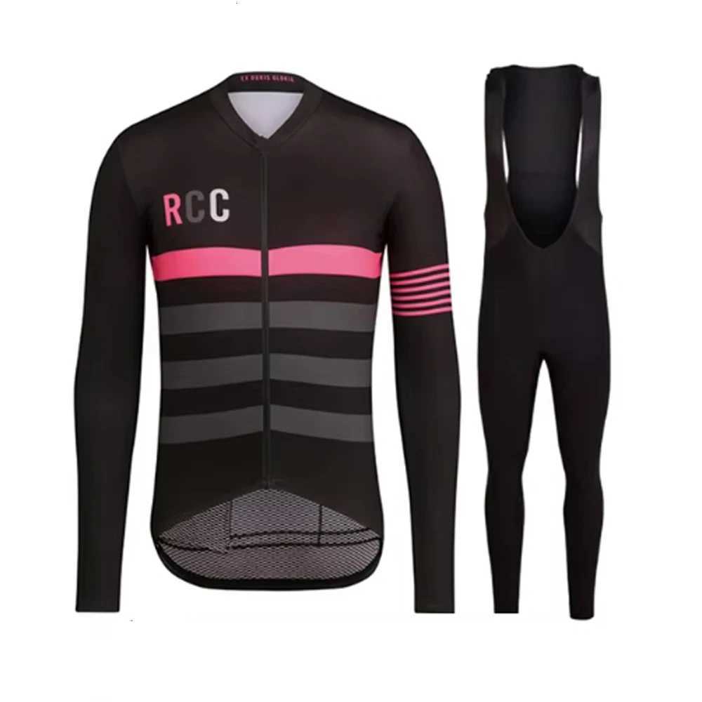 2024 Autumn Cycling Jersey Sets Mens Long Sleeves Bicycle Clothing MTB Maillot Ropa Ciclismo Mountain Bike Uniform Bib TightsT251024