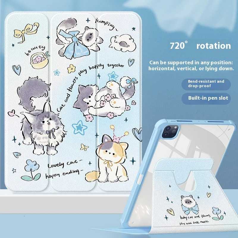 For iPad Case ipad A16 11in Air3 4 5 Mini 6 7 Tablet Cover Funda Ipad Pro 4 5 6 10th 11th Gen Rotating Anti Fall Protective caseXJ251024 - view 3