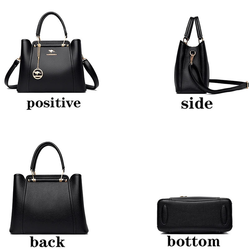 Handbags Women Bags er 3 Layers Soft Leather Shoulder Crossbody Sac Ladies Large Capacity Shopping Messenger Tote 251023ww