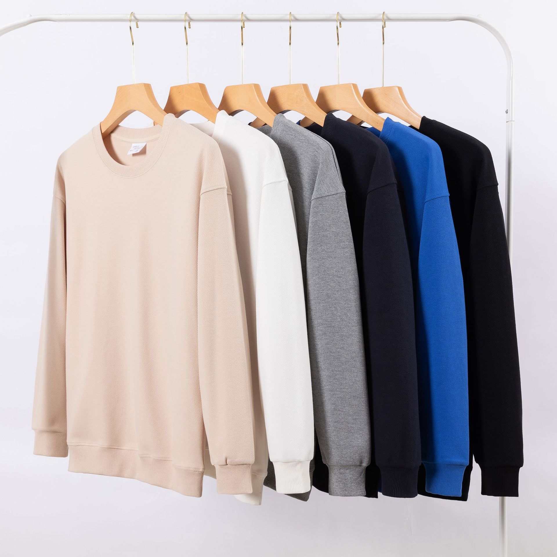 New Men's Sweatshirt Trendy Brand Crew Neck Long Sleeve T-shirt Loose Plus Size Base Shirt Korean Style Designer Hoodie Jacket Tracksuit Men Polo