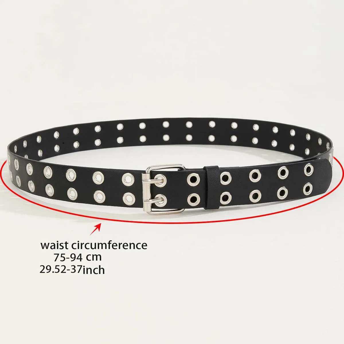 Ladies Fashion Belt Paired with Jeans Gothic Rivet Decorative Belt Street Style Belt Waist Belt Daily Wear Accessories W251024