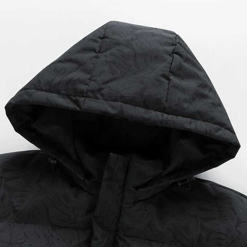 Mens coat winter cotton padded jacket with hood warm camouflage thickened and down cotton padded jacket Z251024