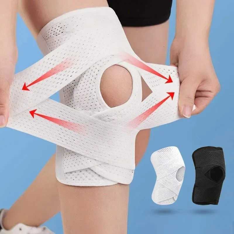 1PCS Elastic Sports Kneepad for Men Women Four Generations Joint Support Pressure Knee Pads Fitness Brace ProtectorW251024