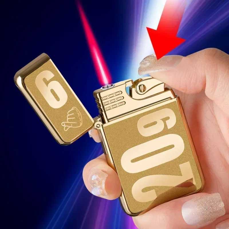 Creative Dragon Pattern Torch Lighter Red Jet Flame Butane Lighters Smoking Accessories Windproof Gas Lighters No Box D251024