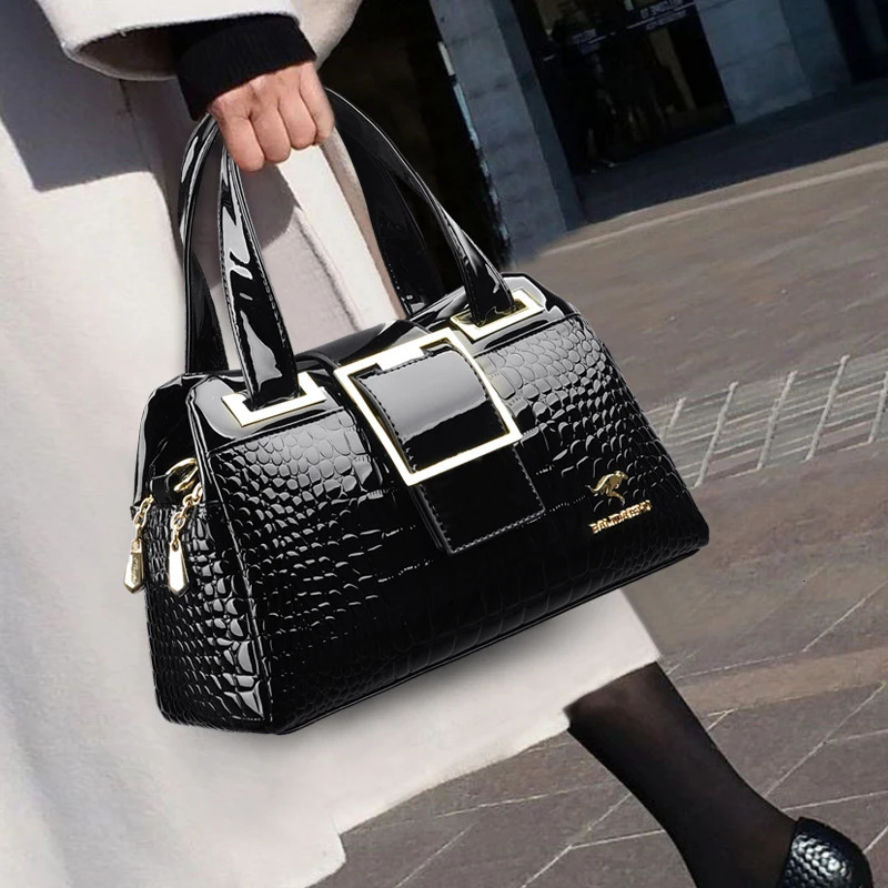2 layer Large Capacity Tote Bag Handbags Women Bags er Pattern Ladies Boston Shoulder Bag High Quality 251023