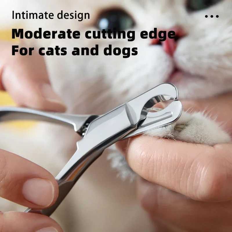 Pet AllSteel OnePiece Nail Clippers Cat Nail Clippers Small Dog Nail Clippers Stainless Steel Z20251024