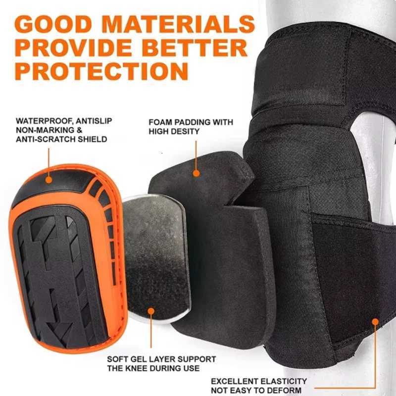 with comfortable gel pads Knee pads adjustable bindings for work horticultural professional heavy duty EVA foam knee padsW251024