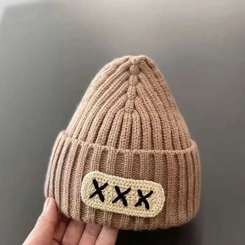 Winter Warm Knit Beanie Hat for Kids Soft Korean Style Rolled Edge Slouchy Cap for Boys Girls Toddler Gift Cold Weather WearL251024