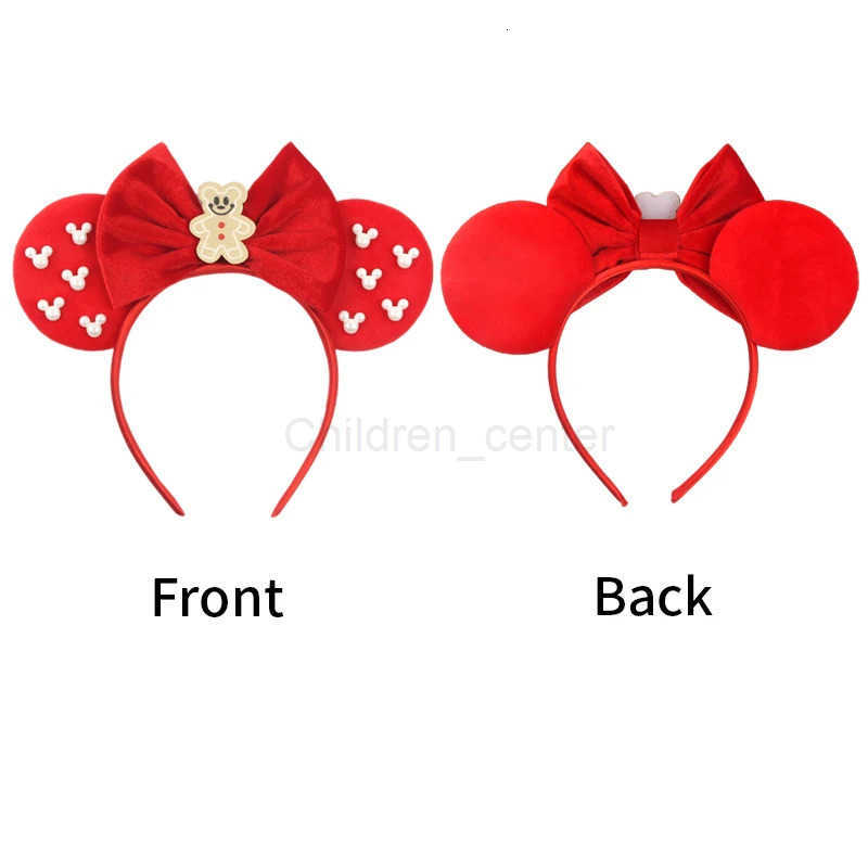 Disney Christmas Charming Gingerbread Man Velvety Headwear Accessory Perfect for Holiday Celebrations Colorful & Durable designer