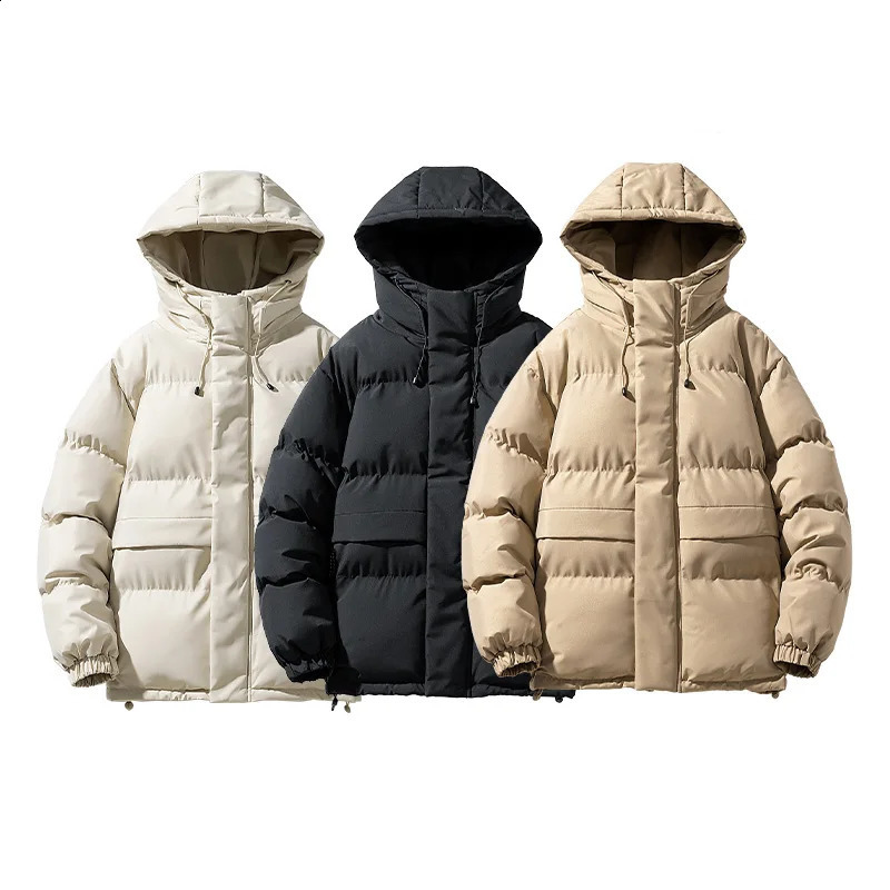 Autumn Hooded Casual Windproof Outwear Hat Parkas Winter Jacket Male Men Warm Waterproof Parkas Jacket Coat Mens 251020