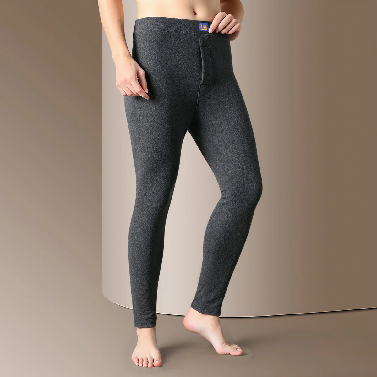 Winter Navy Blue Mens Thermal Long Underwear Pants Polyester and Spandex Blend Fabric for Warmth Asian Sizes XL6XL 251018