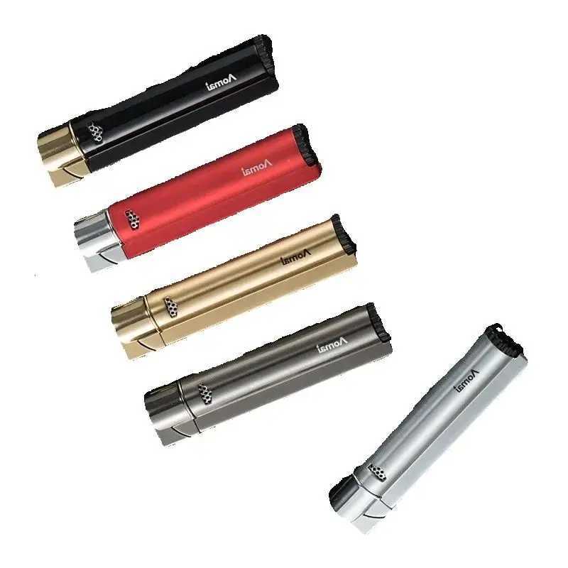 Compact Jet Lighter Butane Torch Turbo Lighter Windproof All Metal Cigar Lighter 1300C Cigarette Accessories For Men Gift No Gas D251024