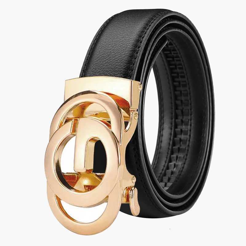 Mens Business Belt Genuine High Quality Alloy Automatic Buckle Belt Fashionable Luxury Designer Dating Party Jeans Casual W251024