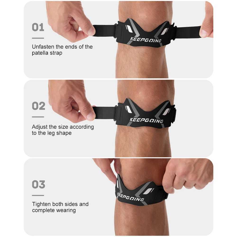 1pc Patella Knee Strap with Ergonomic Pad for Patellar Tendon Support Adjustable Compression StabilizerLightweight BreathableW251024