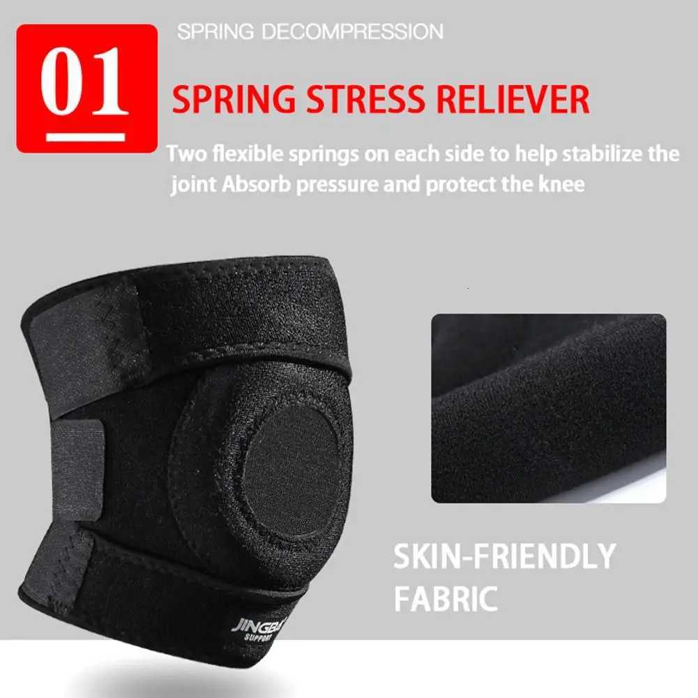 1 PCS Adjustable Compression Knee Pads Knee Support Brace Sports Workout Protective Gear Stabilizer Elastic BreathableW251024