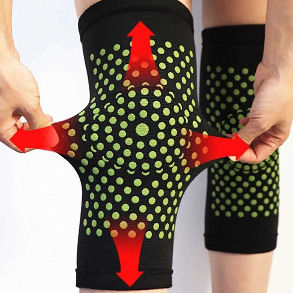 1Pair Winter Self Heating Knee Pad Knee Brace For Arthritis Joint Pain Relief Injury Recovery Knee Support Protection Leg WarmerW251024