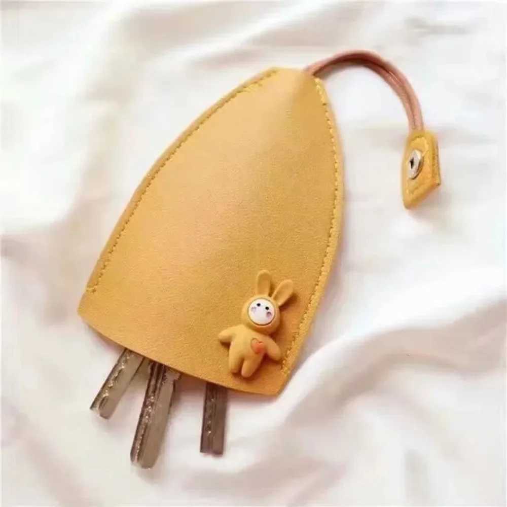 Korea Pull Type Key Case PU Leather Key Wallets Unisex Car Housekeepers Case Leather Key Keychain Pouch New Holder Z251023