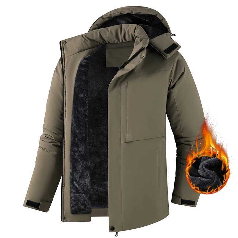 Winter Men Warm Waterproof Jackes Coat Mens Windproof Fleece Thicken Jacket Parkas Man Outdoor Casual Hooded Coat Jackets Male Z251024