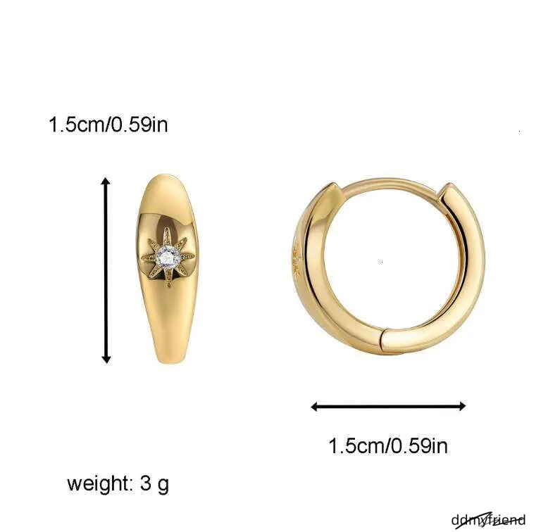 Minimalist Cubic Zirconia Earrings For Women - Fashionable Copper Sier Square Studs Ddmyfriend