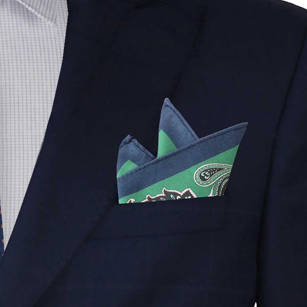 Tailor Smith Polter Doublesided printing Paisley Handkerchief Fashion Men Pocket Hanky Wedding Busin Party Pocket Square Y251024