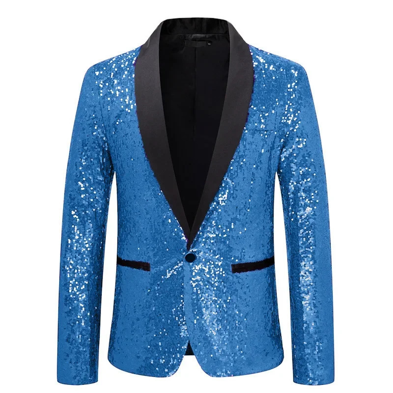 Shiny Sequin Mens Suit Jacket Casual Style Bright Effect Special Offer Arrival CrossBorder Elegant Outerwear 251023