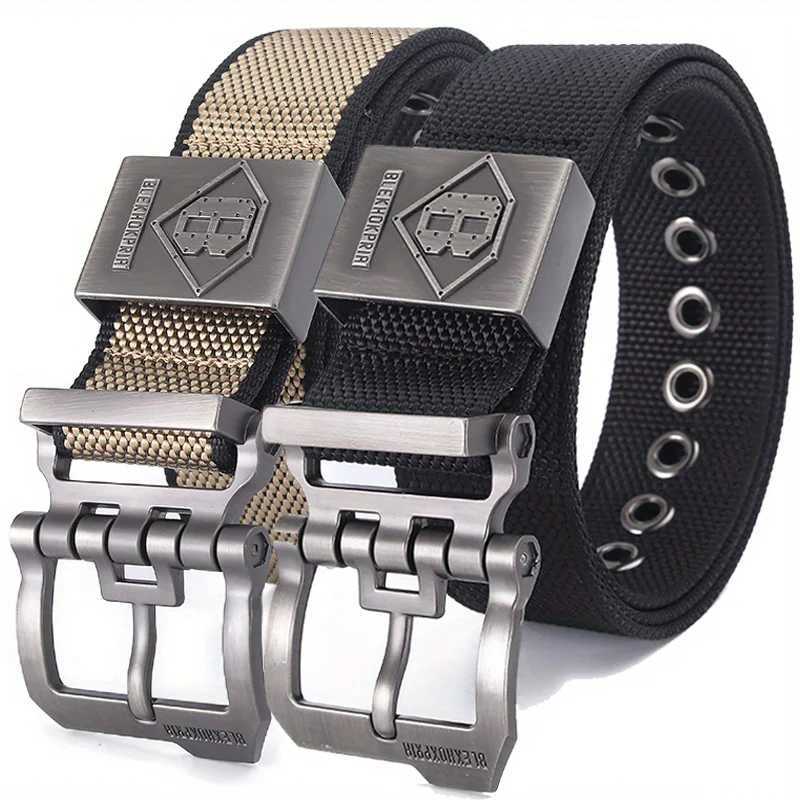Men Belt Nylon Army Belt Outdoor High Quality Alloy Pin Buckle Mens Training Hunting Military Canvas Belt for Jeans Denim Cargo W251024