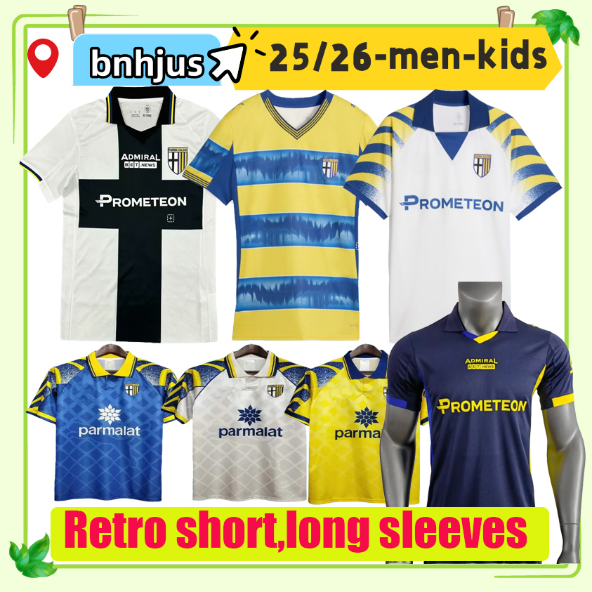 25 26 PARMA Soccer Jerseys special CALCIO GOALKEEPER MAGLIA PORTIERE Retro 95 97 98 99 01 02 03 BUFFON 1 KUCO MIHAILA GERVINHO HERNANI football shirt kids