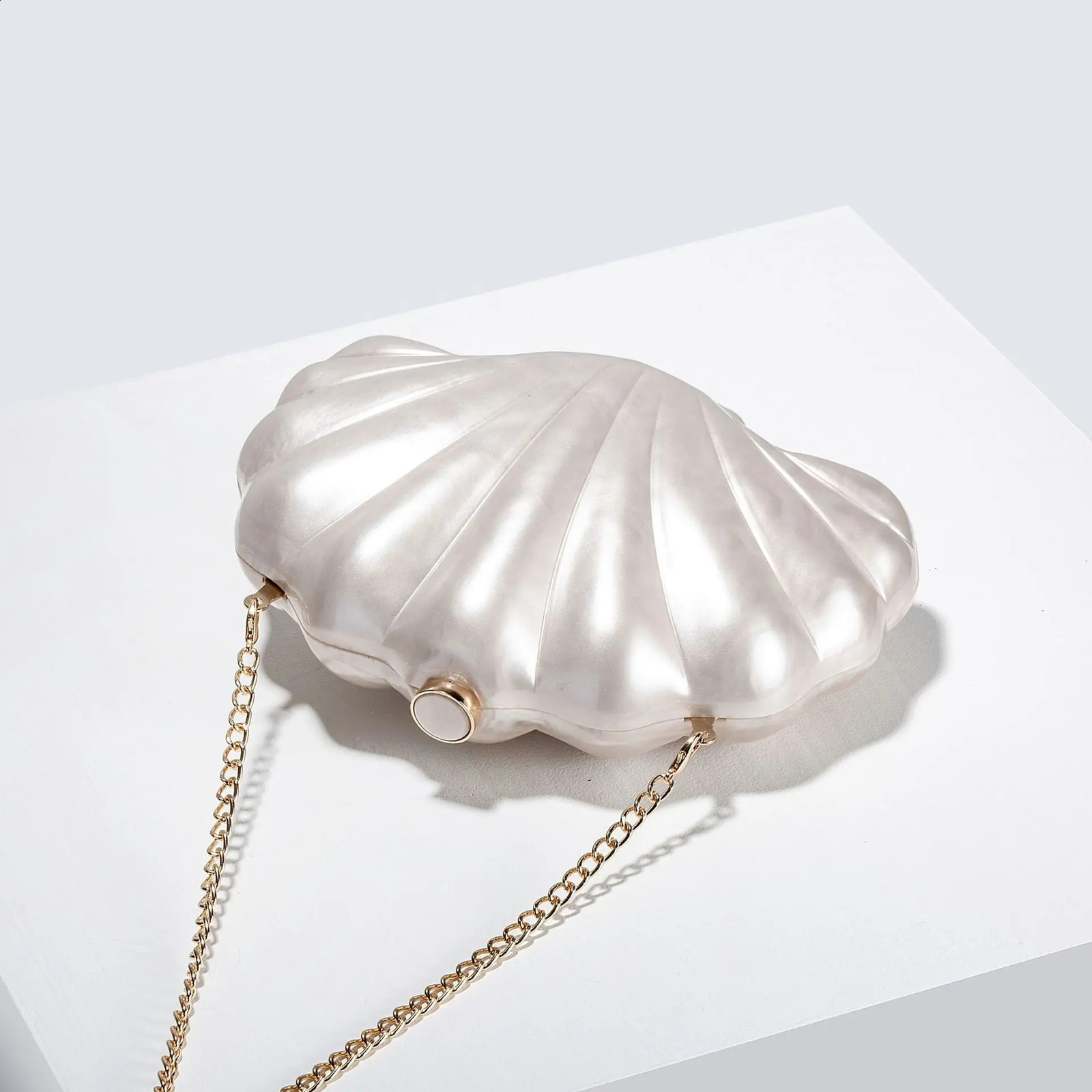 Women Acrylic Clutch Box Metal Handle Evening Bag Trendy Ladies Shoulder Crossbody Purse for Wedding Party Causal 251023