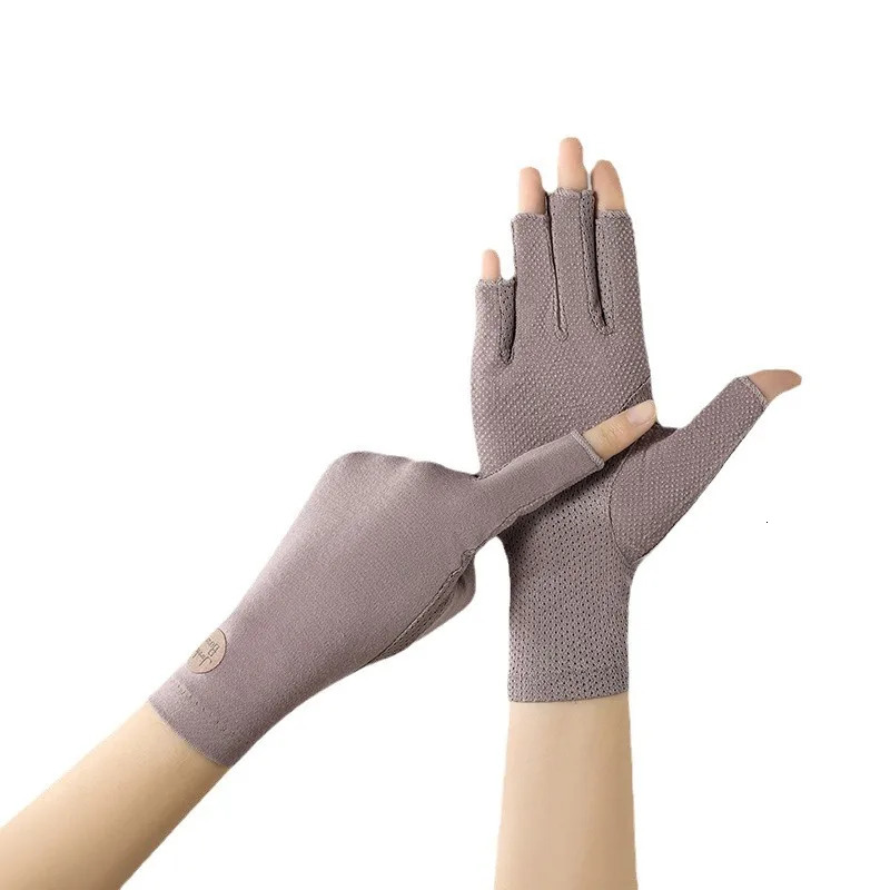 Thin Sunscreen Gloves Fashion Slip Resistant Cotton Driving Nonslip Touch Screen Antiultraviolet Sunscreen Glove 251021