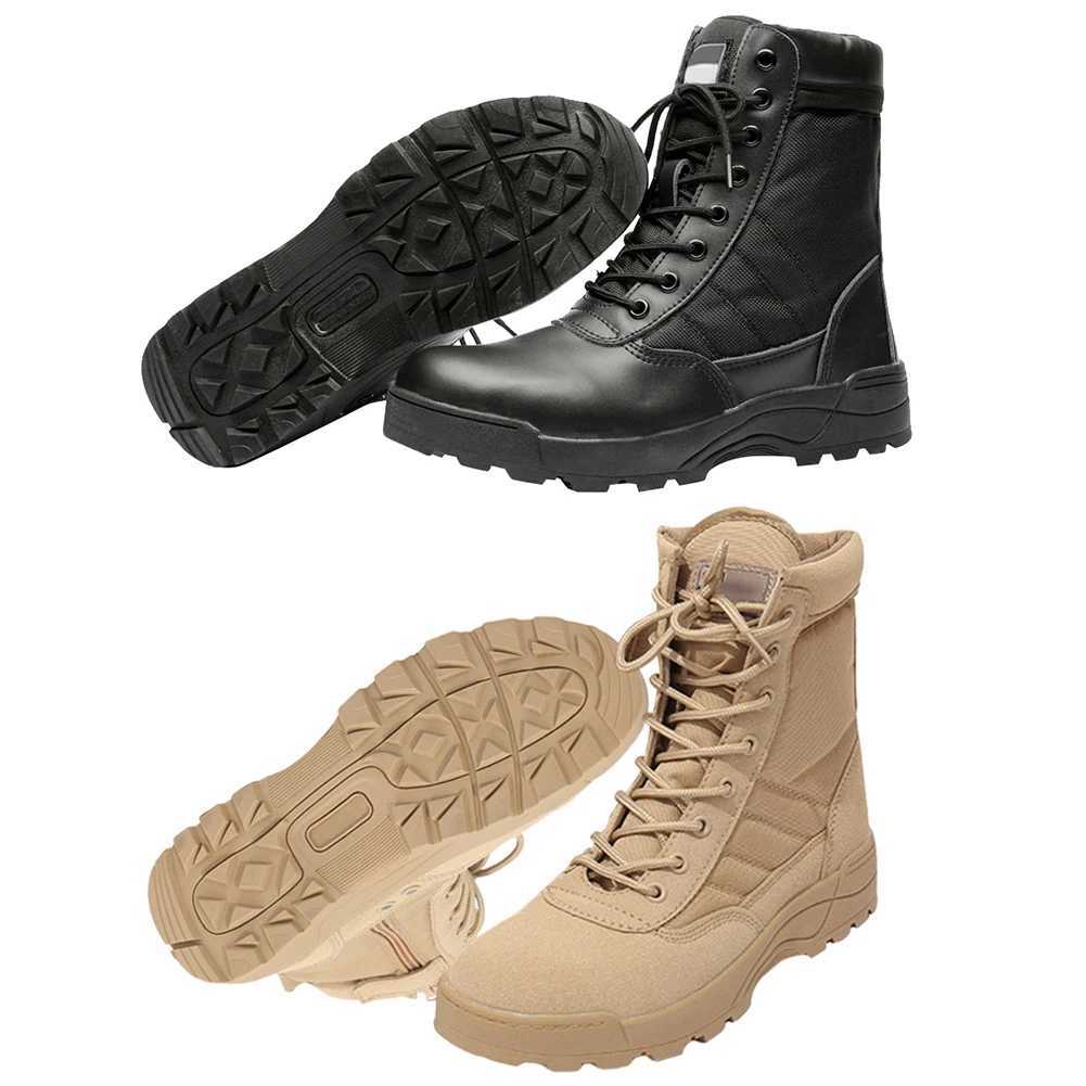 Desert Combat Boots Breathable Outdoor Hiking Boots Hightop Hunting Training Boots Lightweight NonSlip for Men W251024
