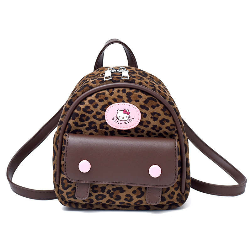 Autumn and Winter New Fashionable Retro Leopard Pattern Mini Backpack for Girls, Cute Family, Fashion Backpack Designer, Travel Backpack