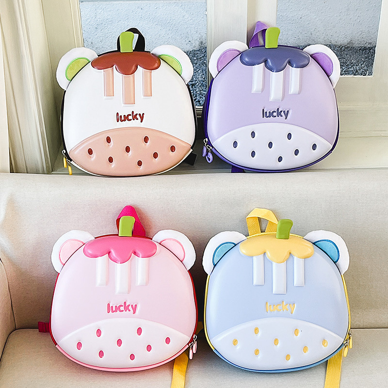 New fashion designer children's backpack cute kindergarten backpack girl boy lightweight eggshell bag
