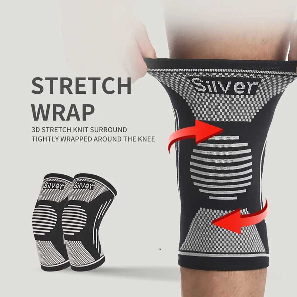 Silver Ion Knee Brace Arthritis PainKnee Sleeve Knee Pain Compression Sleeve Sports Workout Knee Pain Relief Men Women UnisexW251024