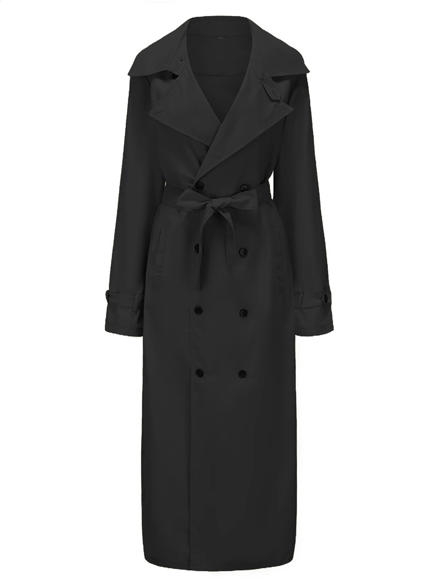 Men s Classic Wool Blend Trench Coat with Removable Belt and Notched Lapel Collar Warm Winter Overcoat Jacket 251015