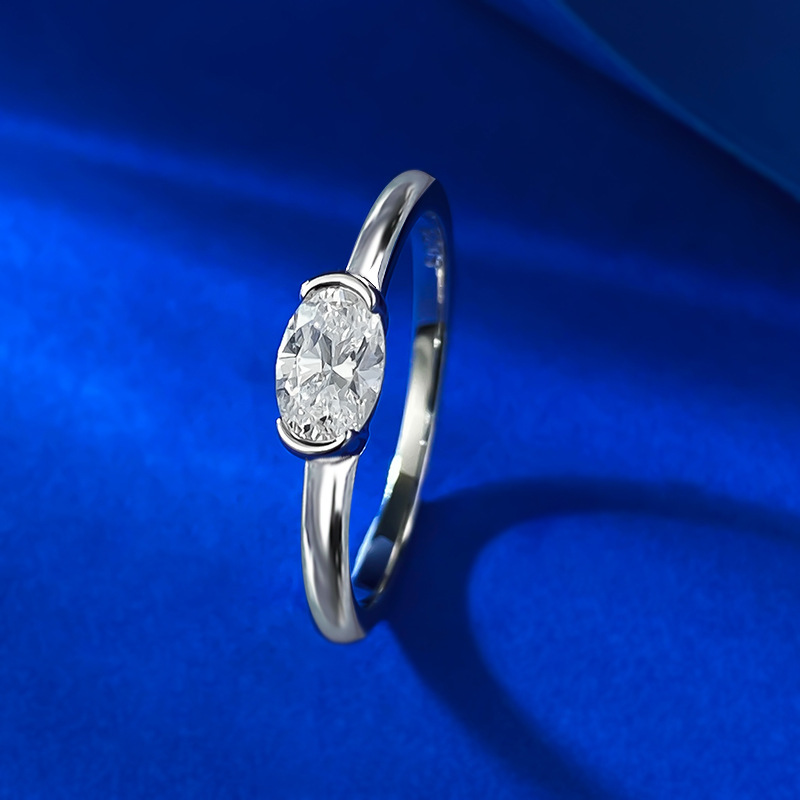 2025 Choucong Ins Top Sell Wedding Rings Solitaire Simple Fashion Jewelry Real 100% 925 Sterling Silver Oval Cut Ruby 5A Zircon CZ Diamond Party Etern