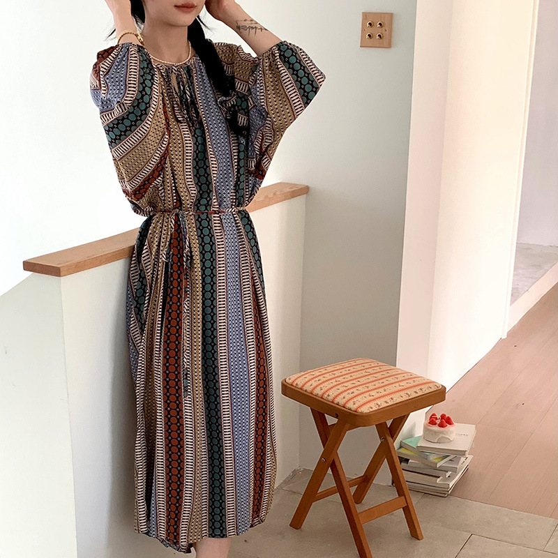 B1110-Elegant Loosely Fitted Petal Hem Skirt: Perfect Daytime/Nightwear for Expecting Mothers