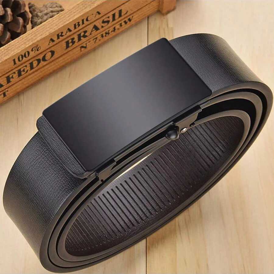 Highquality Fashion Mens Automatic Buckle Belt Simple And Versatile Business Belt Suitable For All Formal Occasions W251024