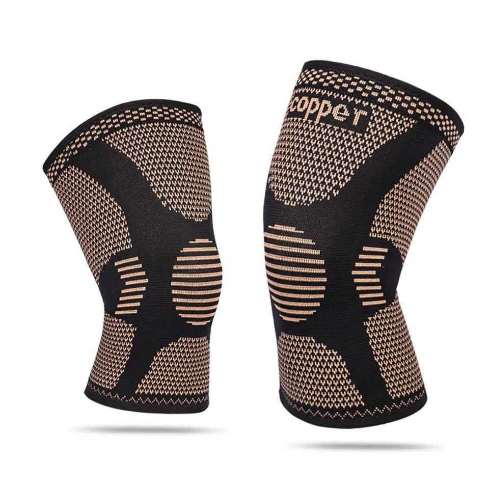 1Pcs Band Copper Nylon Knee Brace for Arthritis Pain and Support Knee Sleeve Compression for Sports Workout Arthritis ReliefW251024