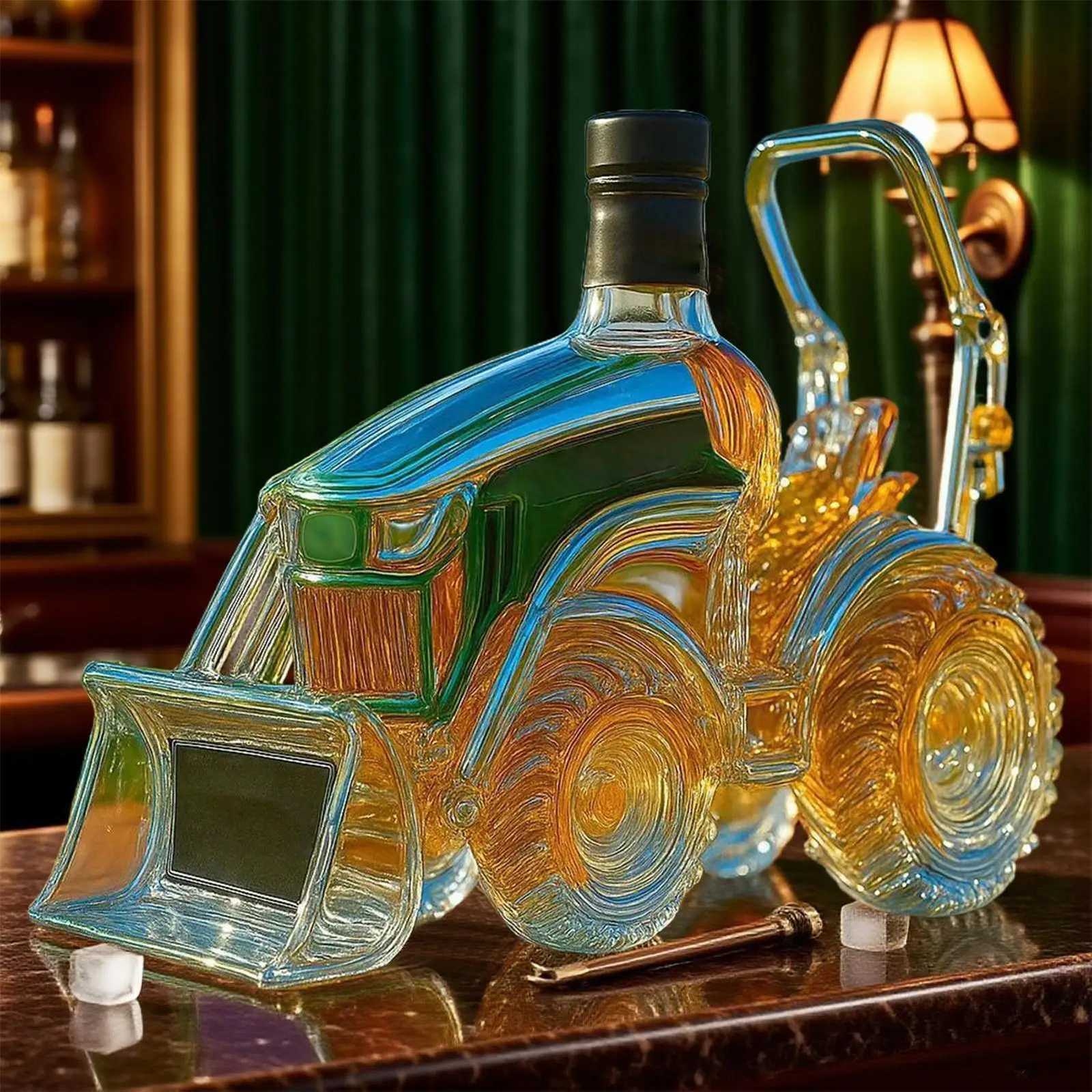 3D Wine Bottle Decanter Liquor Bottle Barware Wine Bottle Creative Storage For Bar Cabinet Decoration Whiskey Lovers Y251024