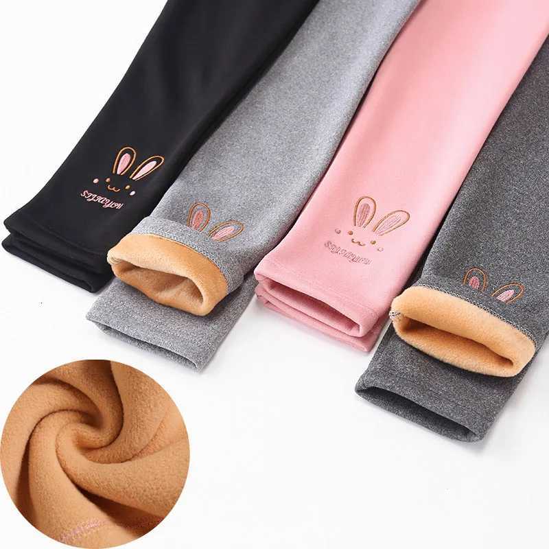 Girls Leggings Autumn Winter Thick Warm Plus Cute Fond Rabbit Children Kids Baby Bottom Part Pants Kids LeggingsT251024