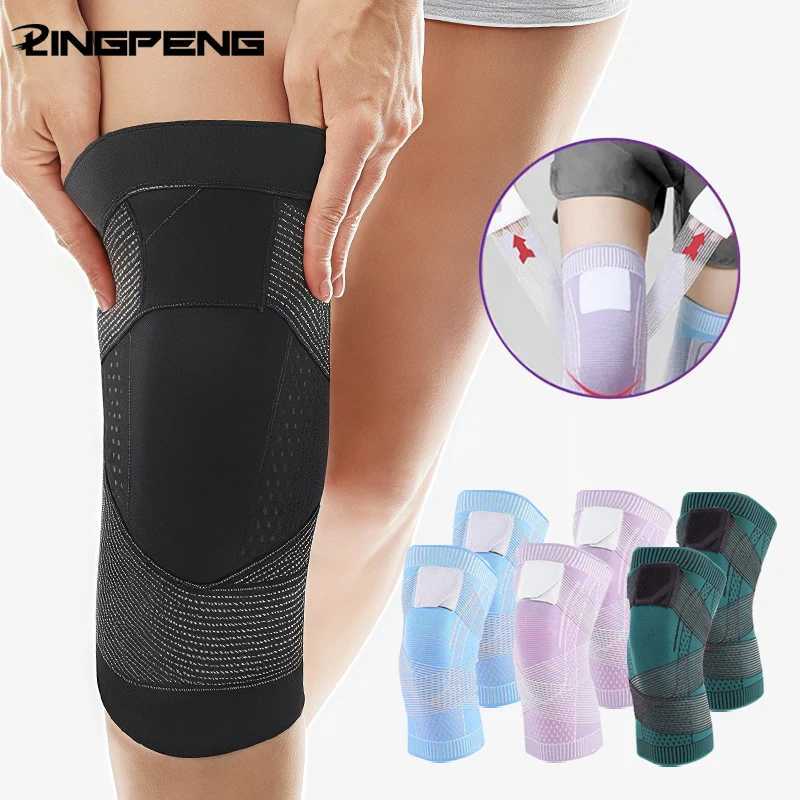1pc Knee Stabilizers with Moisture Wicking Fabric Unisex Knee Support Sleeve Nylon Texture for Hiking Daily UseW251024