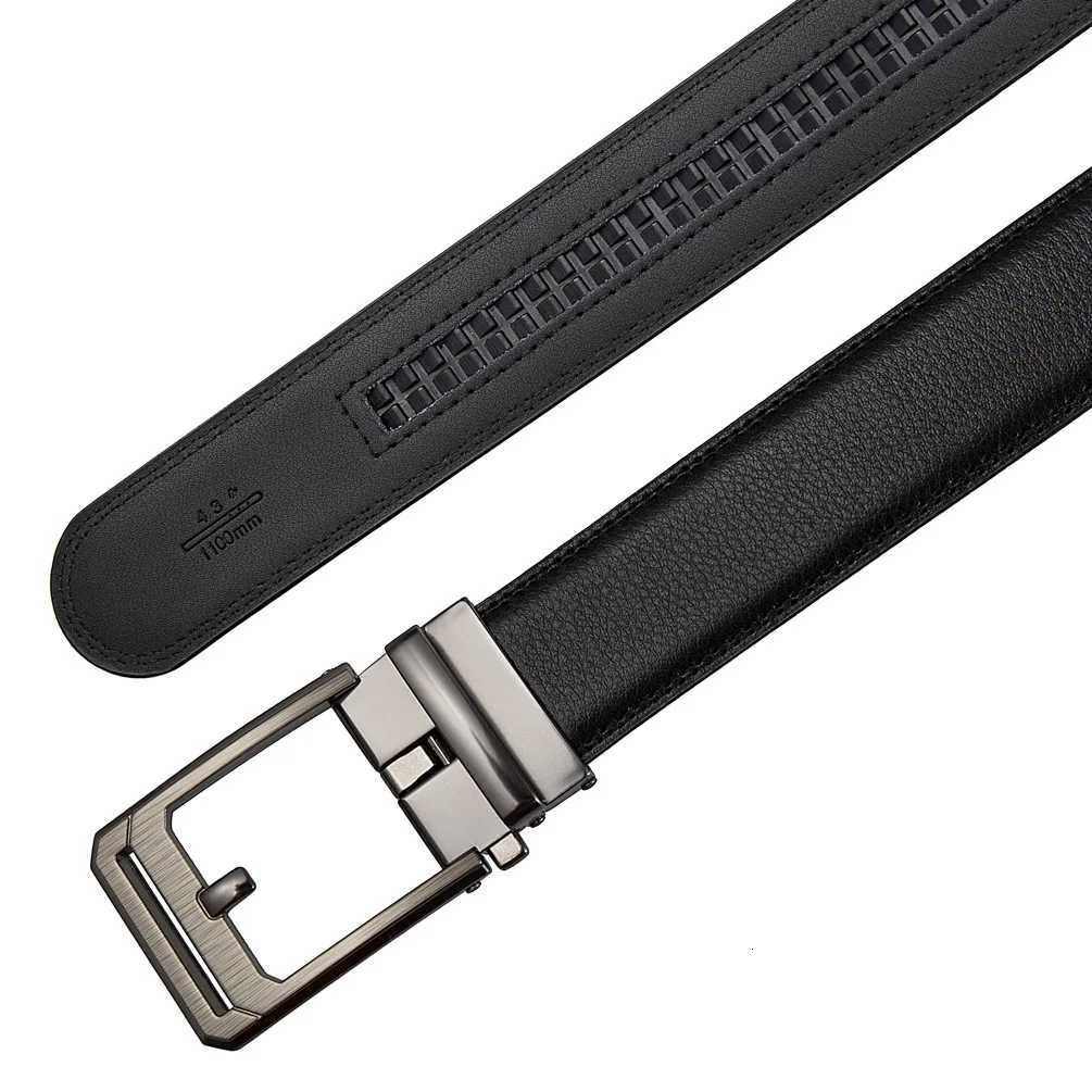 35cm Top Quality Genuine Leather Mens Automatic Buckle Belt Fashion Luxury Designer Male Belt Black White Mens Belts Casual W251024
