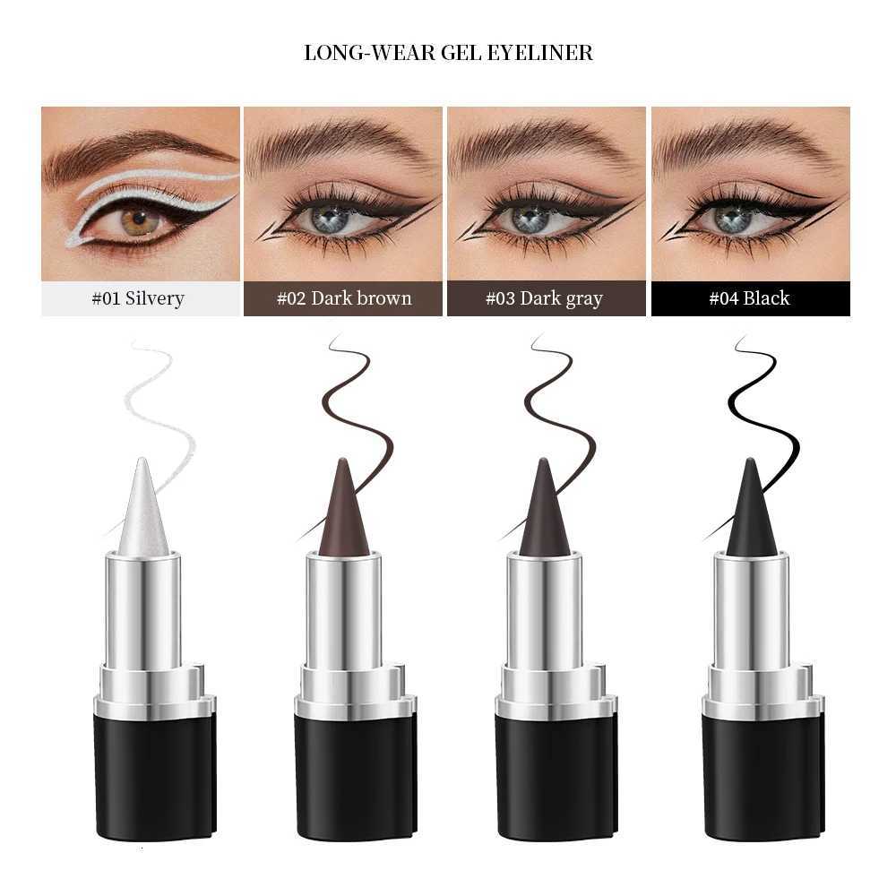 Eyeliner Creamy textureLong Lasting Waterproof Matte Black Silver Brown Eye Liner Pen Make Up For Women CosmeticL251024