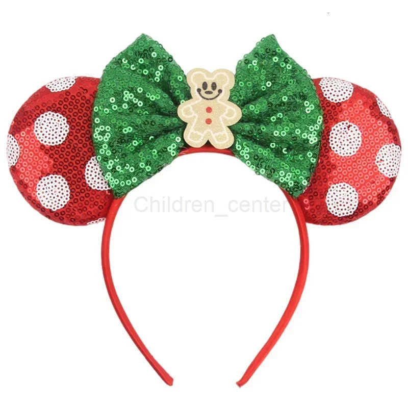 Disney Mickey Mouse Christmas Ear Headband - Elk Hairbands with Pearl Minnie Bow for Children & Adults
