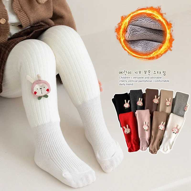 Kids Christmas Pantyhose Winter Fleece Thick Warm Baby Princess Leggings Cozy Soft New Year Costume Girls Thermal Tights 4 6 8 YT251024