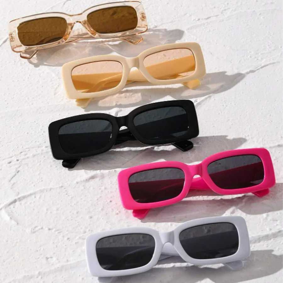 5PCS Vintage Square fashion Women Sunglasses Classic Daily Holiday Beach Travel Decorative Glasses for MenT251024