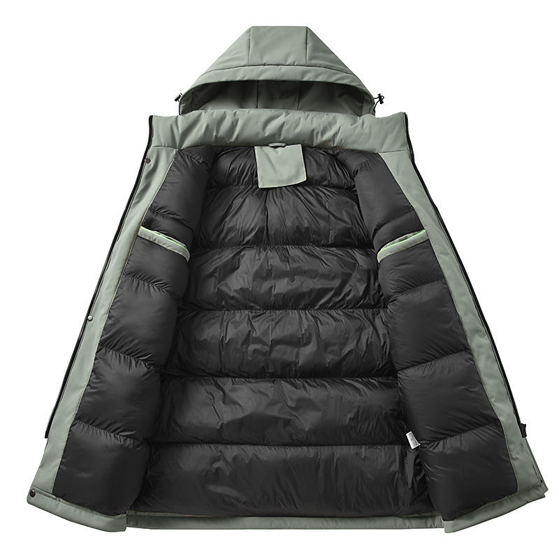Designer Hoodie Jacket Tracksuit Men Polo Veste Coat 2025 Winter Jacket Cross-border E-commerce Men's Jacket New Mid-length Windproof Stand Colla
