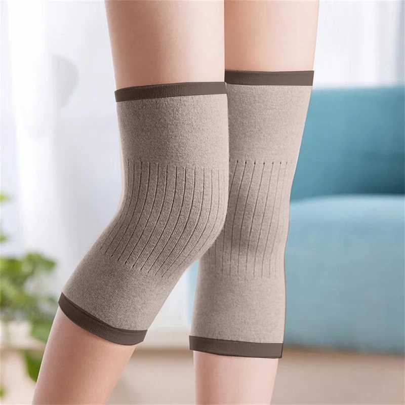 2Pcs Men Women Cashmere Knee Warmer Winter Warm Thermal Wool Knee Pads Support Brace Cycling Ski Running Knee Compression SleeveW251024