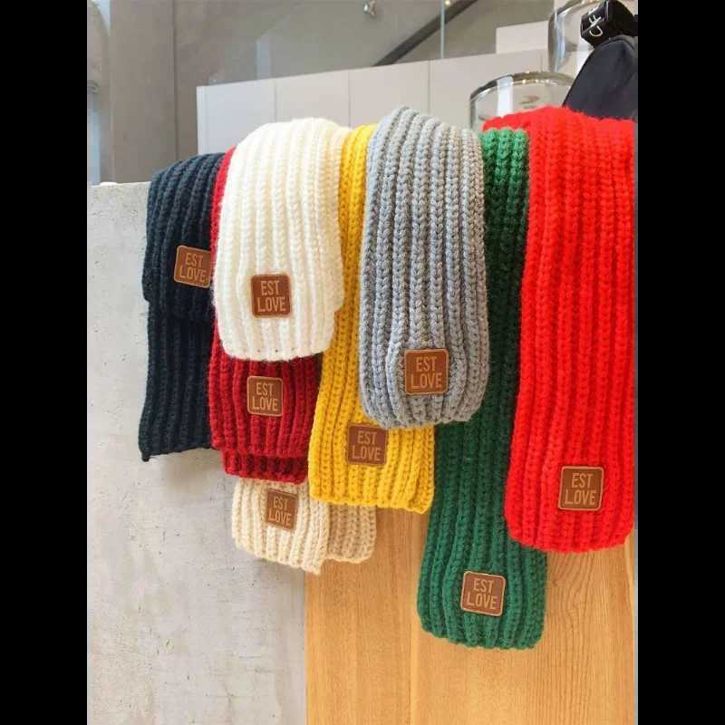 Kids Scarf Boys Girls Baby Winter Warm Scarf Women Knit Shawl Scarf Children Neck Collar Keep Warm Accessories Cheap Parent Y251024