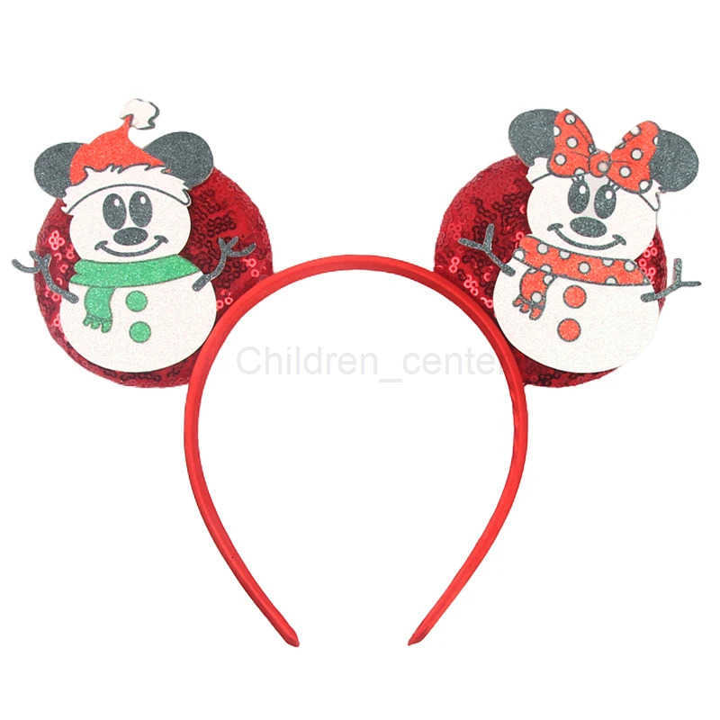 Disney ChristmasGirls' Themed Holiday Headband: Fun Sequined Gingerbread Figure and Classic Mickey Ears designer